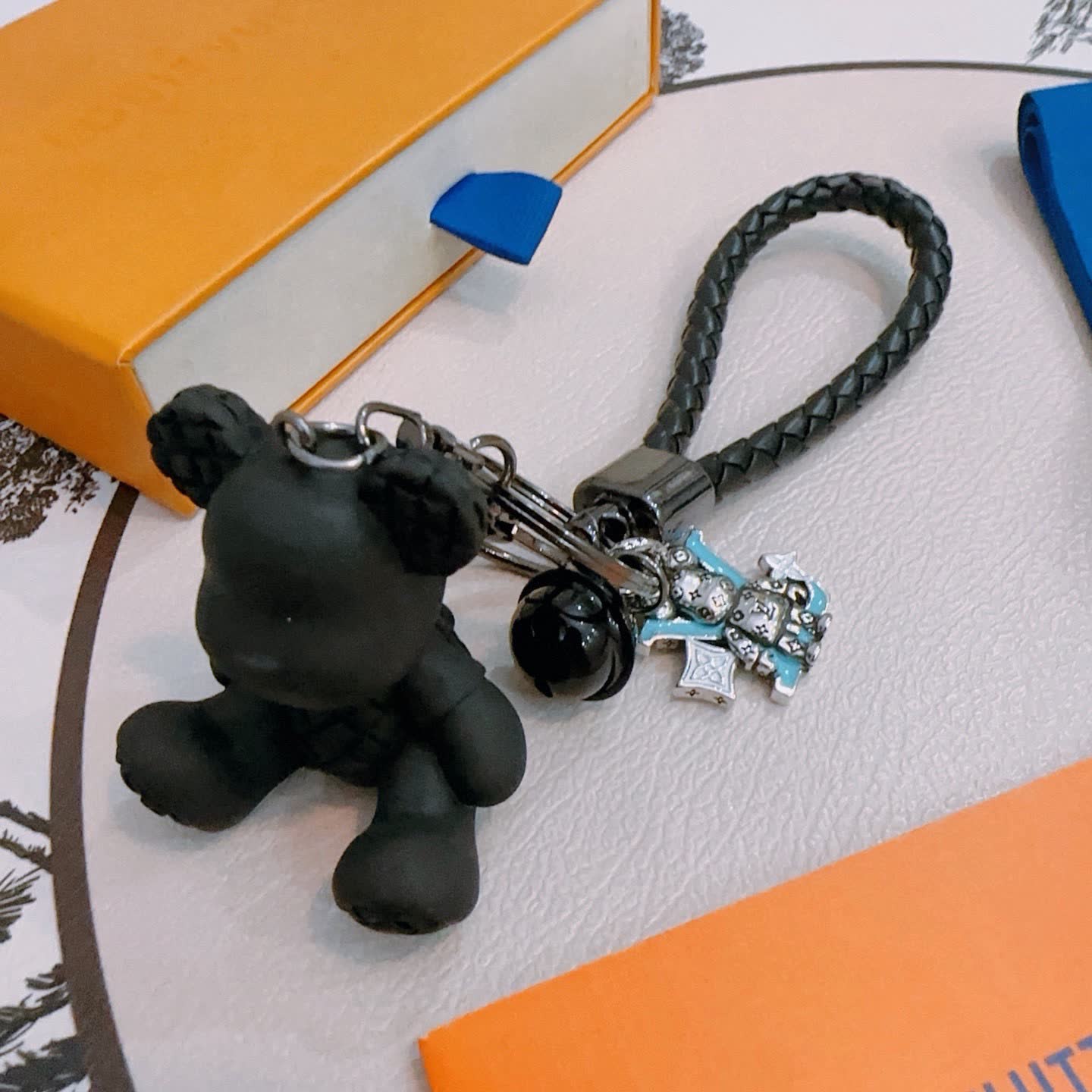 Louis Vuitton Keychain with Charms